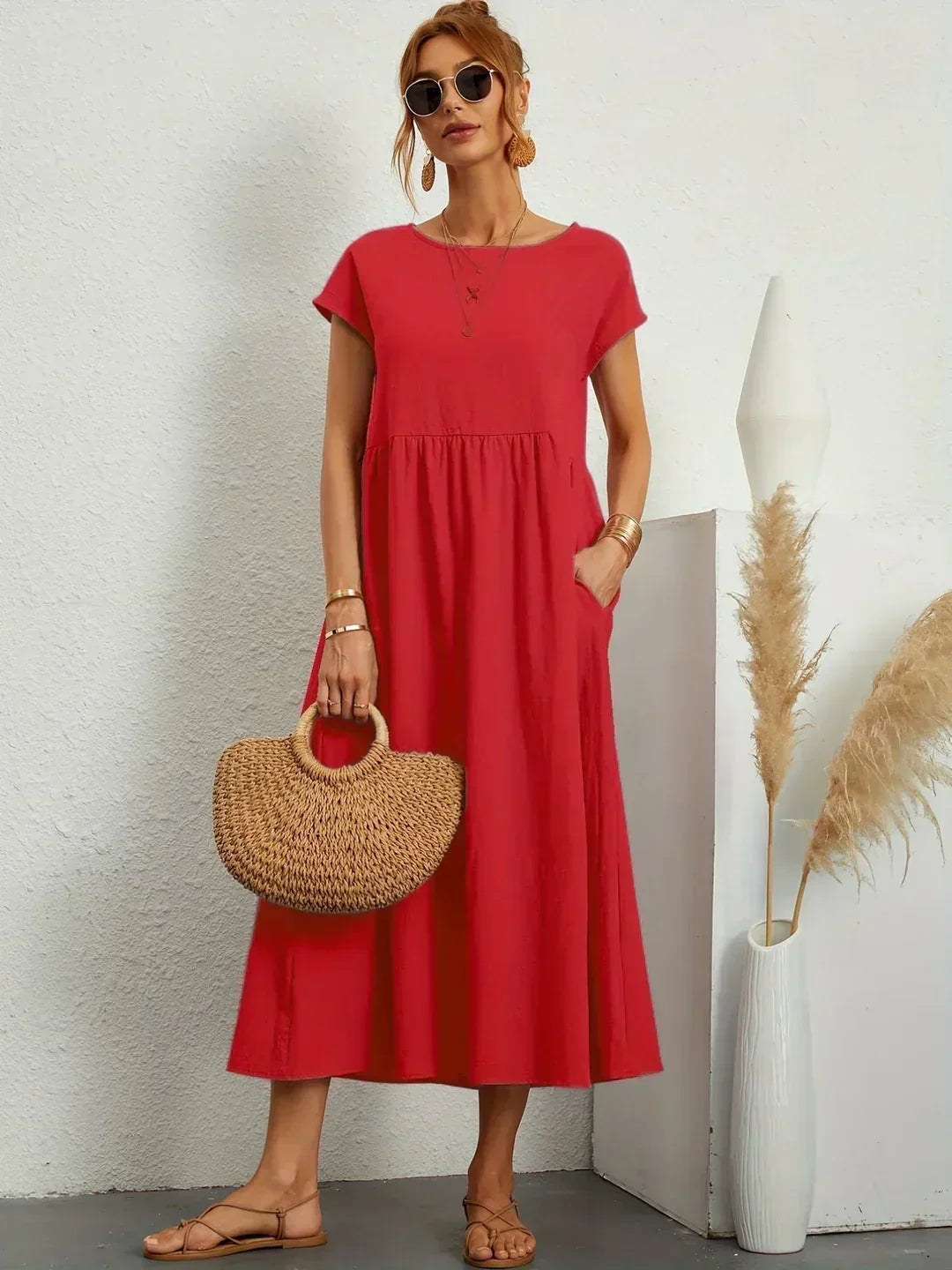 Leila | A Flowing Midi Dress