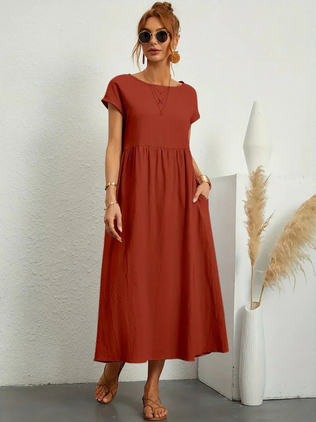 Leila | A Flowing Midi Dress