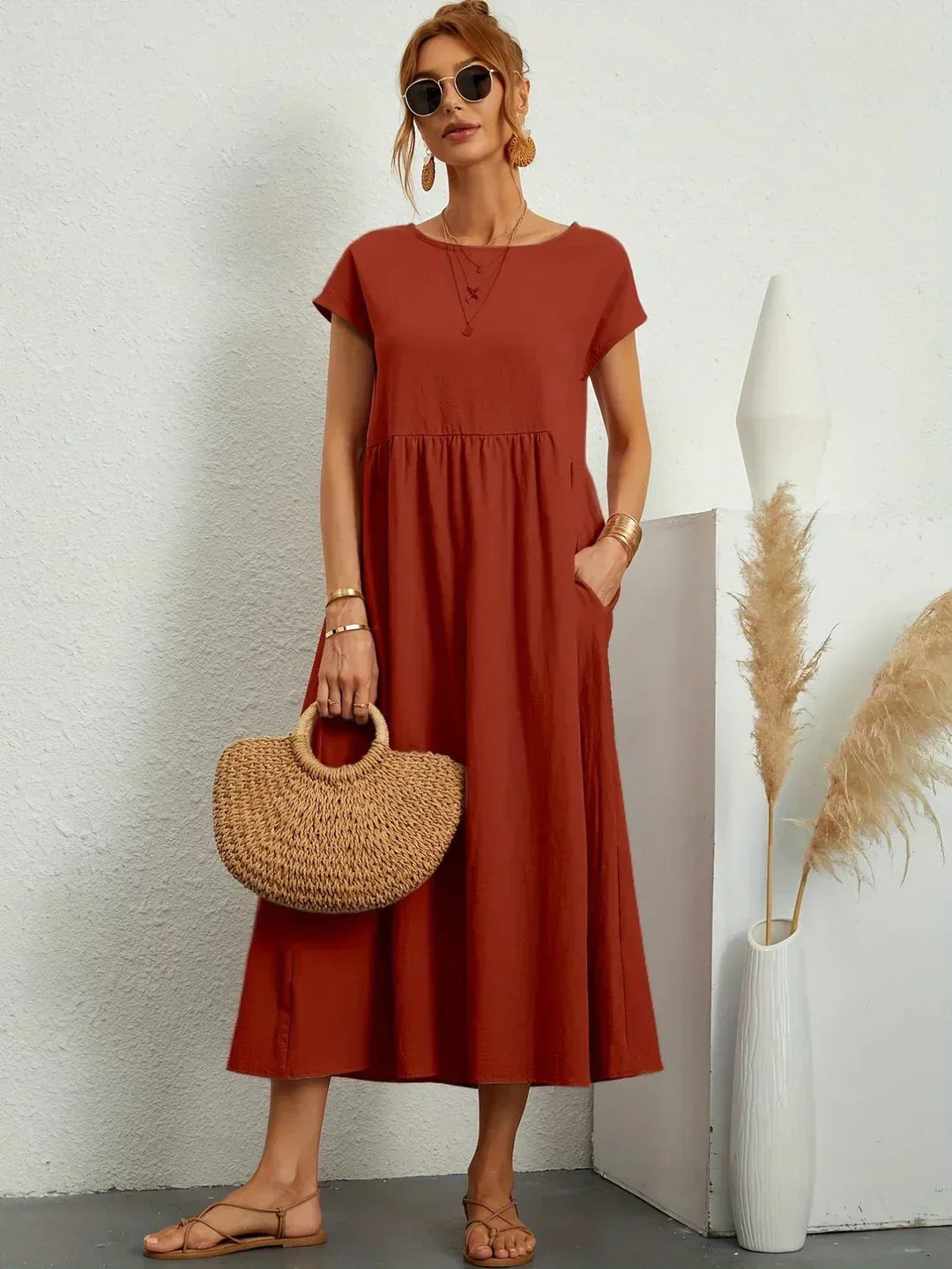 Leila | A Flowing Midi Dress