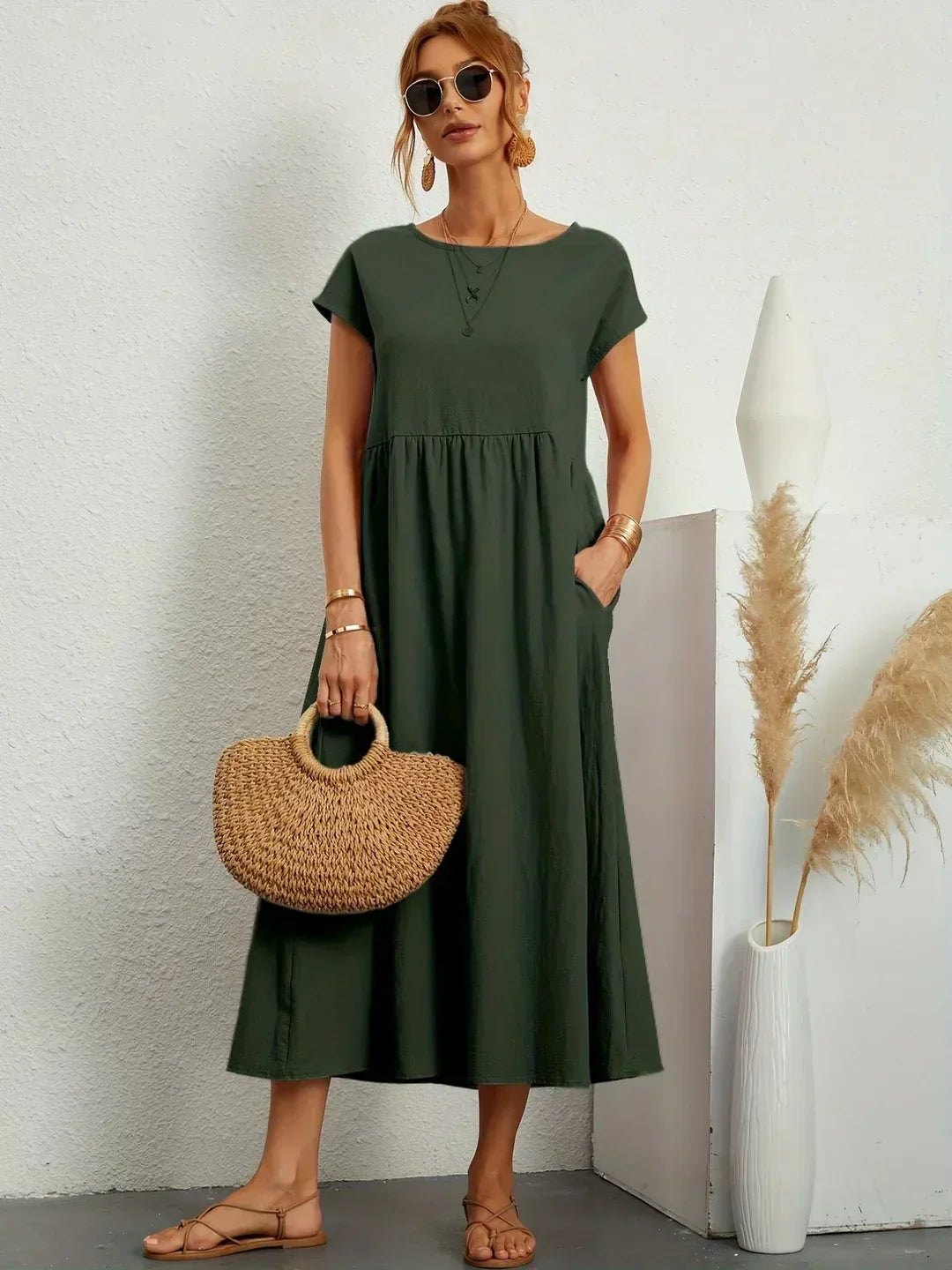 Leila | A Flowing Midi Dress