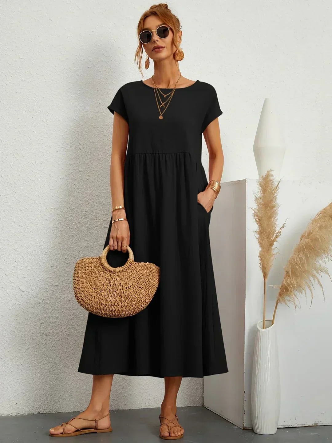 Leila | A Flowing Midi Dress