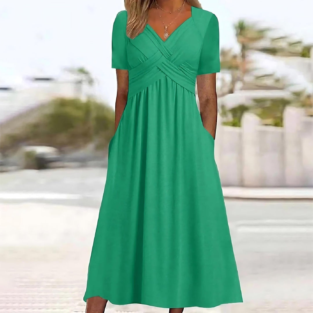 Molly | Elegant A-Line Midi Dress