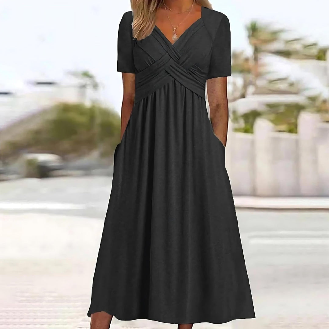 Molly | Elegant A-Line Midi Dress