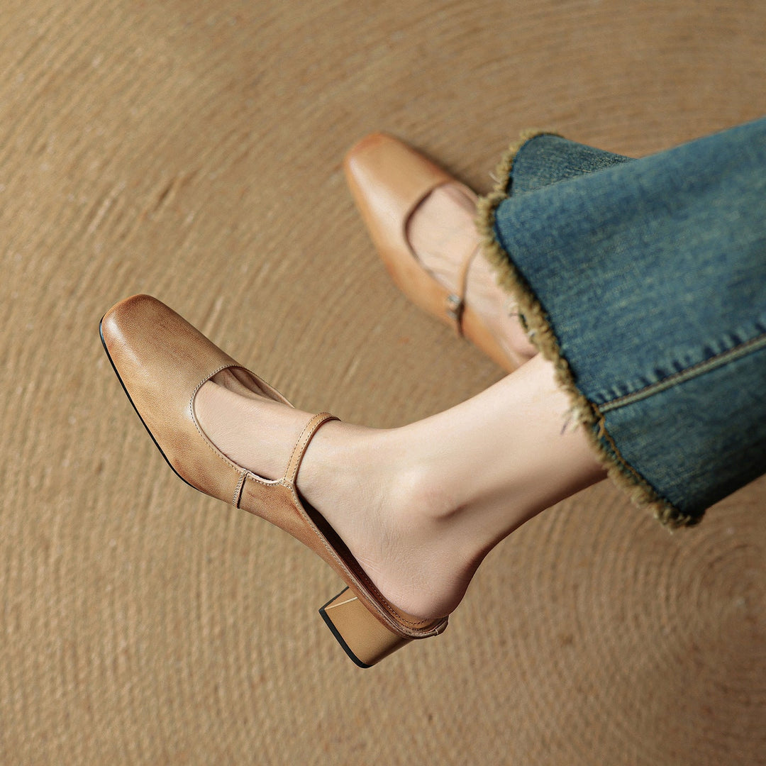 Elva | Leather Mules