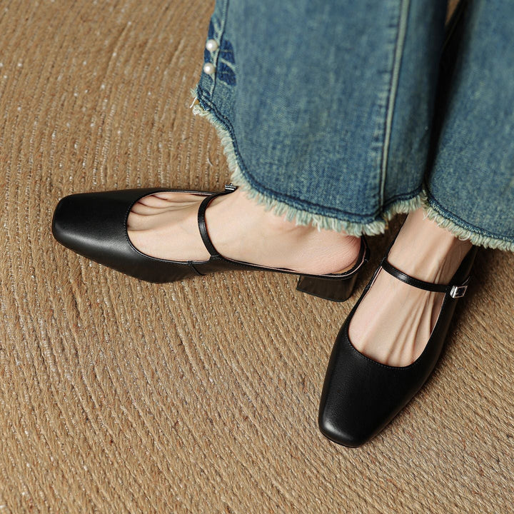 Elva | Leather Mules