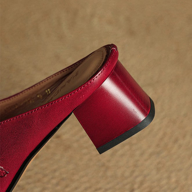 Elva | Leather Mules