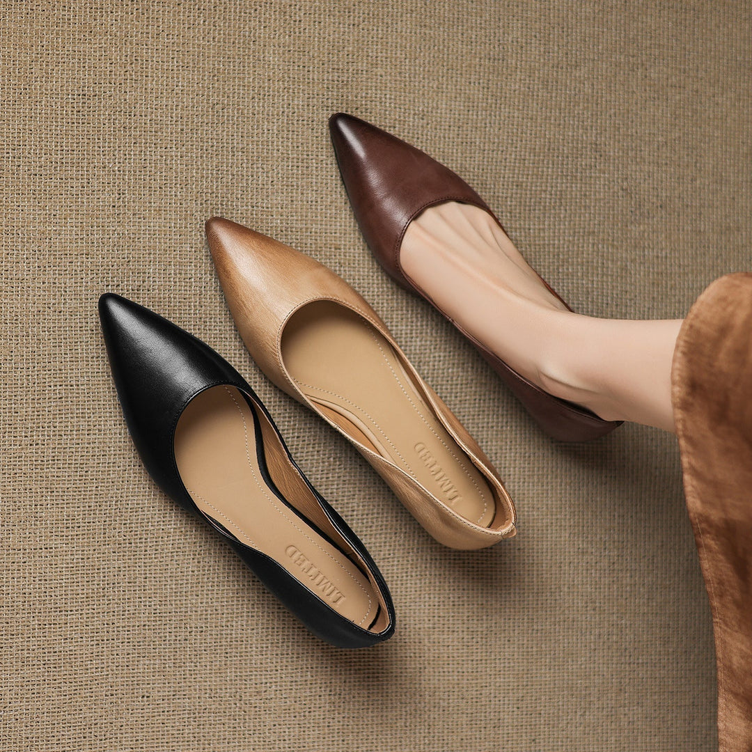 Brenna | Ballet Flats in Genuine Leather