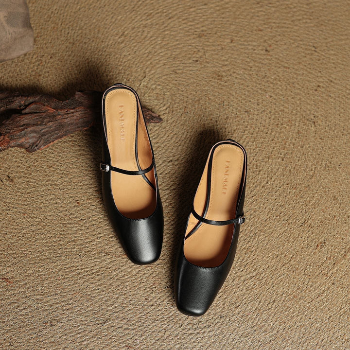 Elva | Leather Mules
