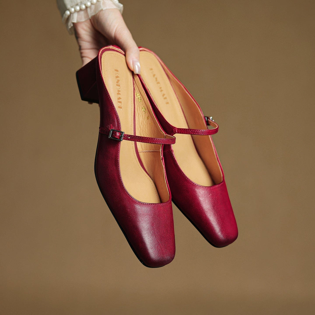 Elva | Leather Mules