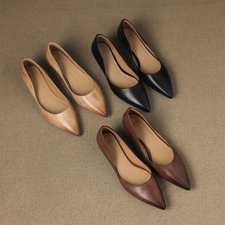 Brenna | Ballet Flats in Genuine Leather