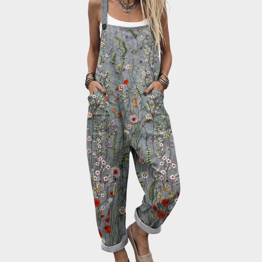 Ottoline | Comfortable Printed Dungarees