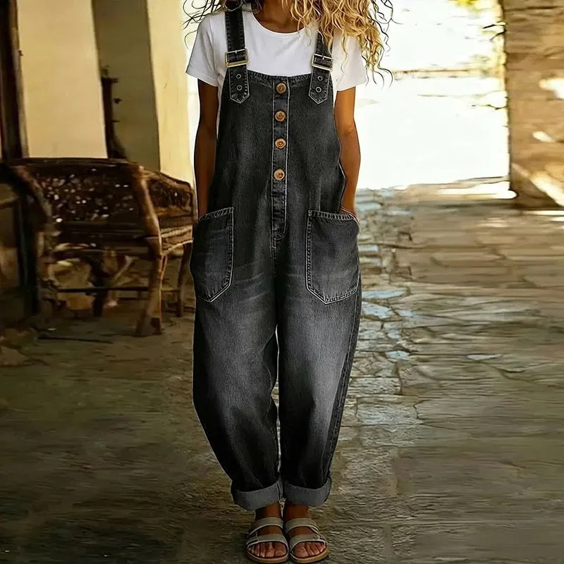 Odette | Vintage soft cotton denim with adjustable straps