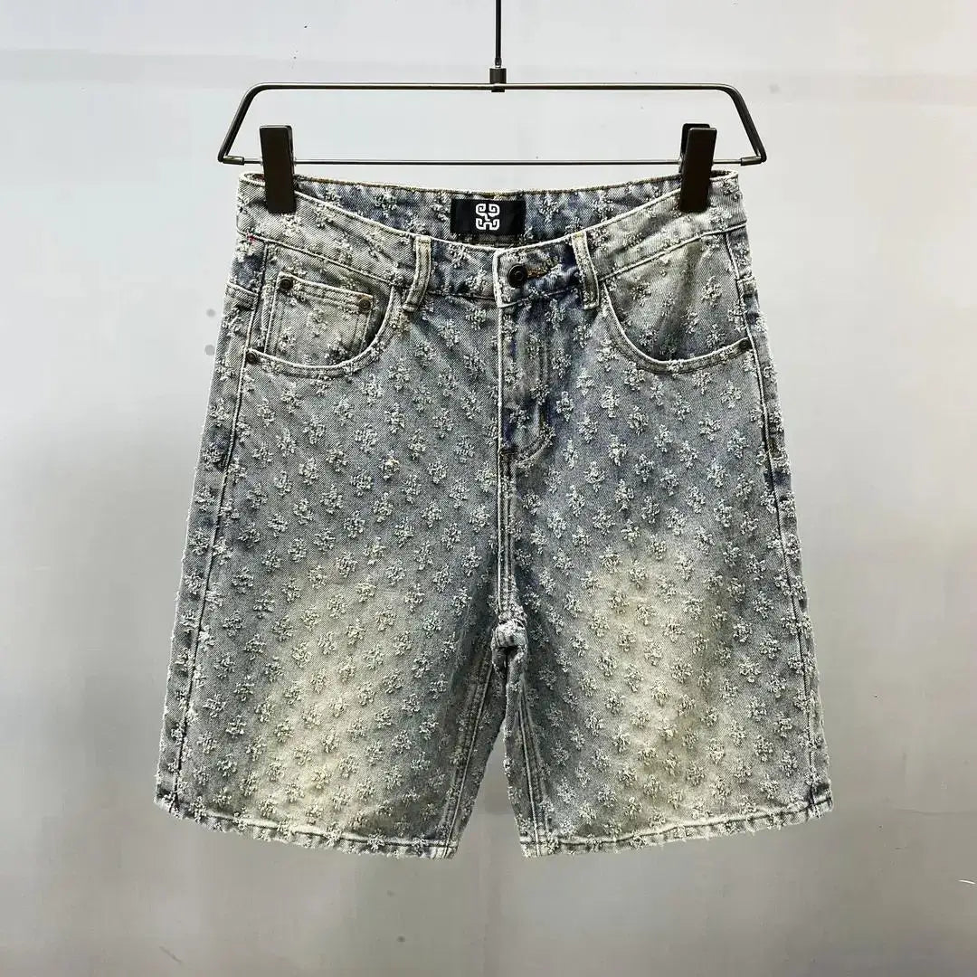 Cooper | Premium Textured Denim Shorts
