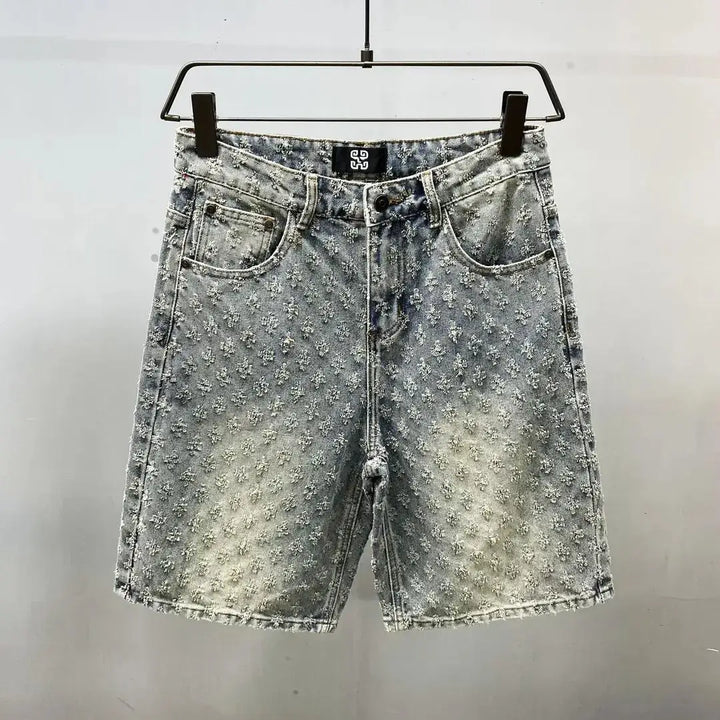 Cooper | Premium Textured Denim Shorts