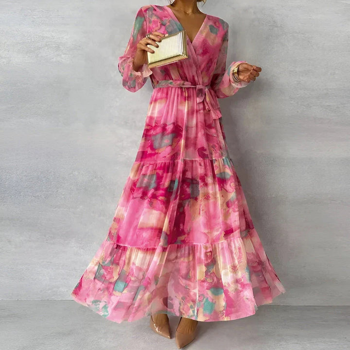 Dakota | Long Summer Dress with a Floral Pattern