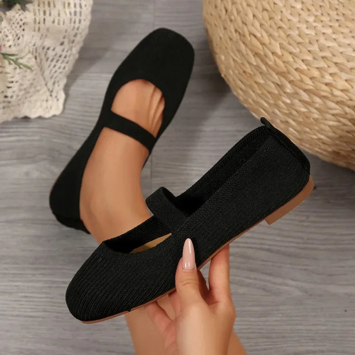 Valentina | Knit Comfort Flats