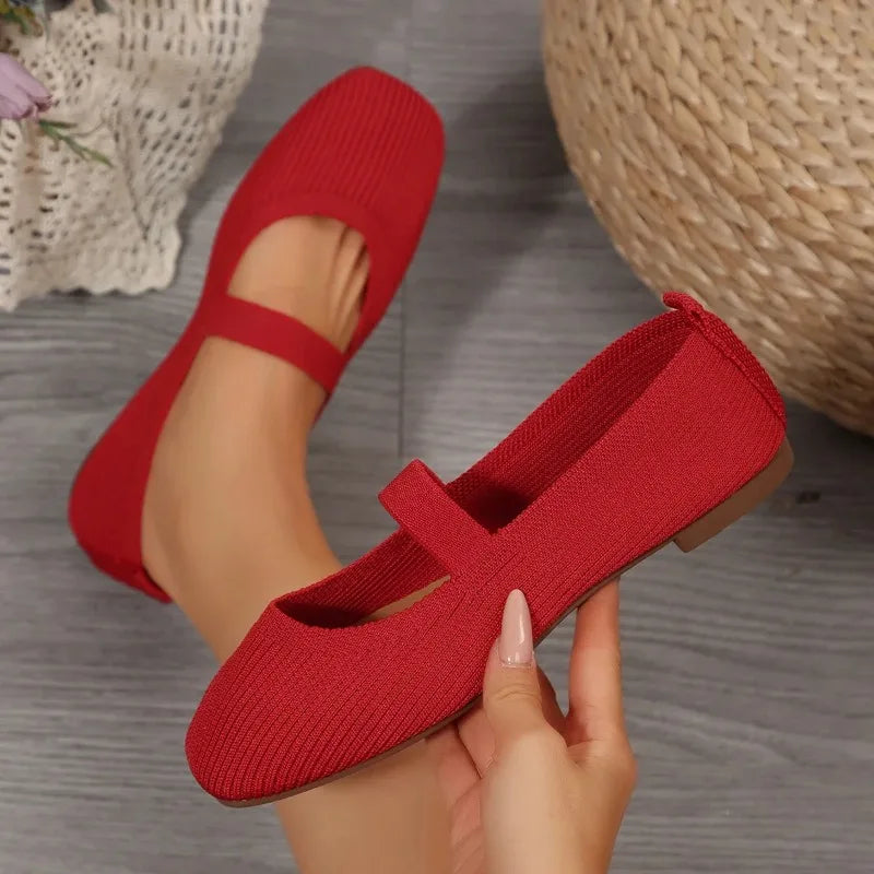 Valentina | Knit Comfort Flats