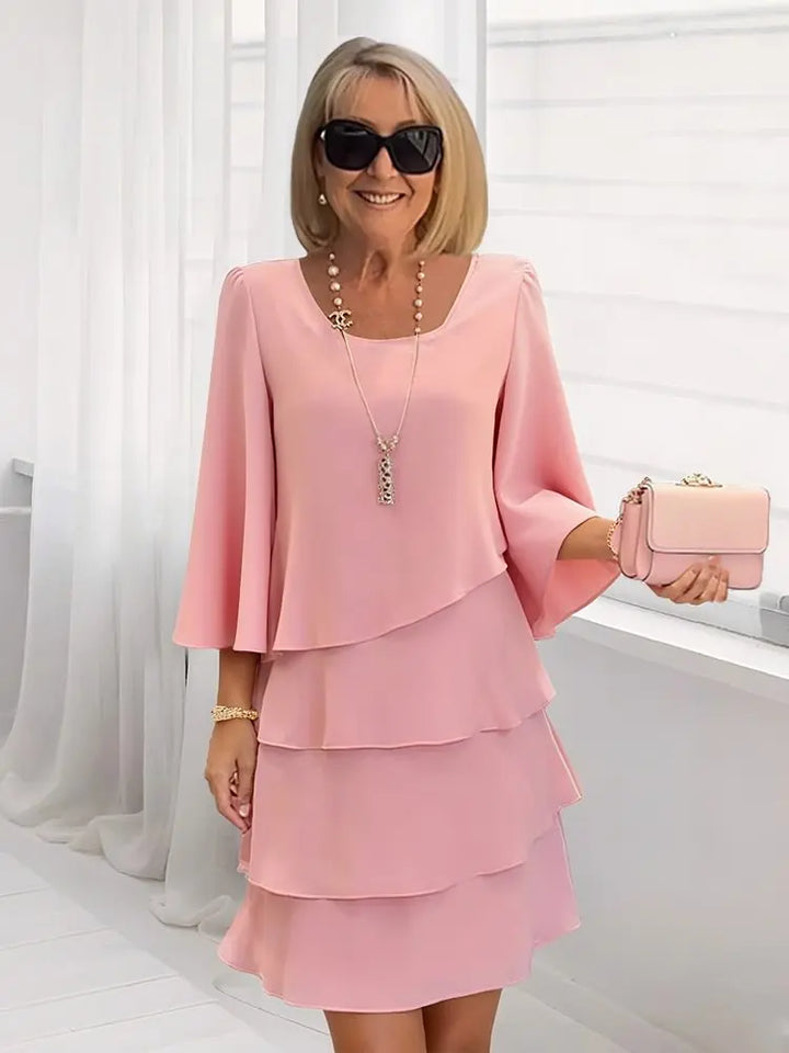 Elodie | An Elegant, Flowing Dress with Flounces