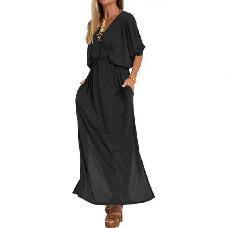 Alyssa | A Long, Flowing Dress with a Unique Style