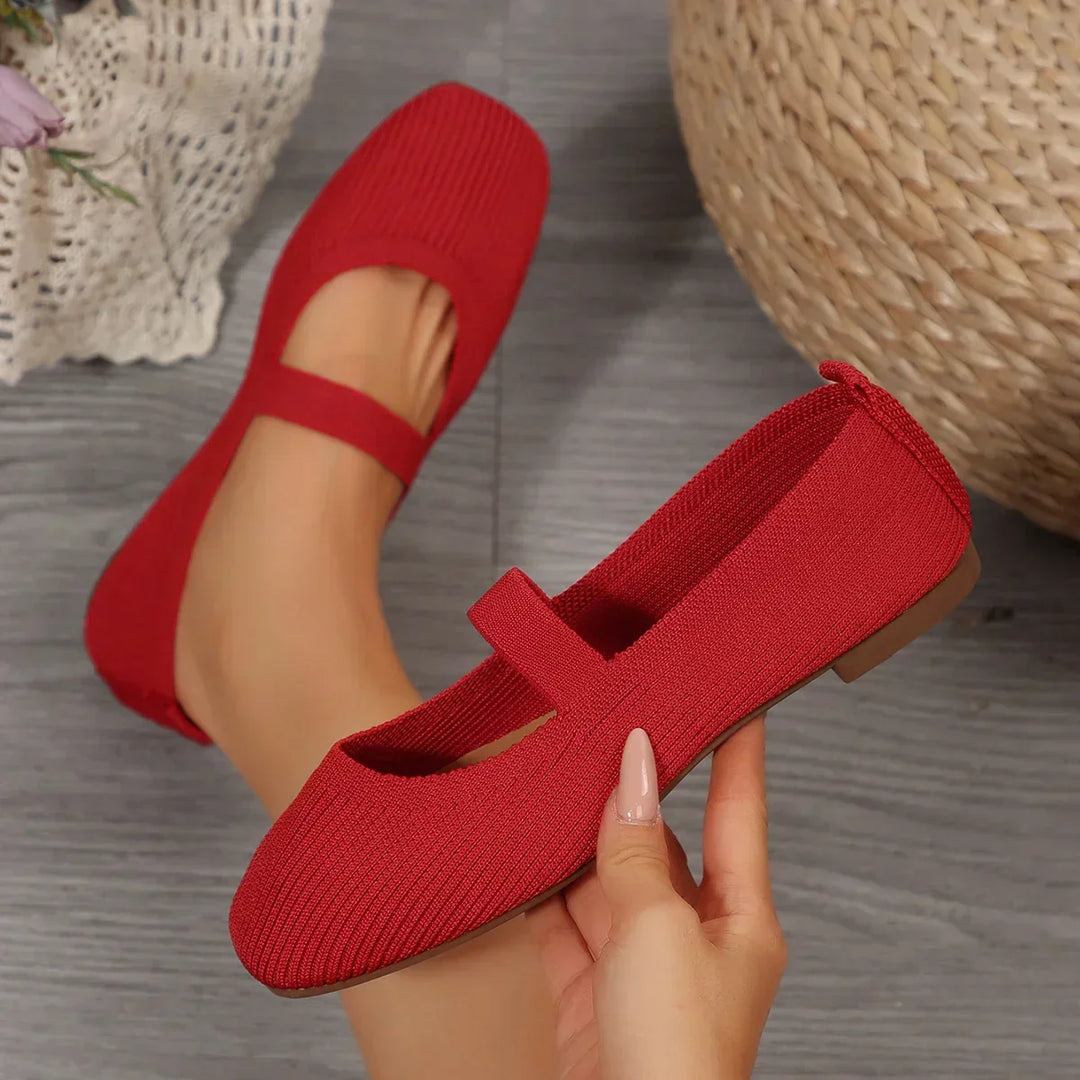 Valentina | Knit Comfort Flats