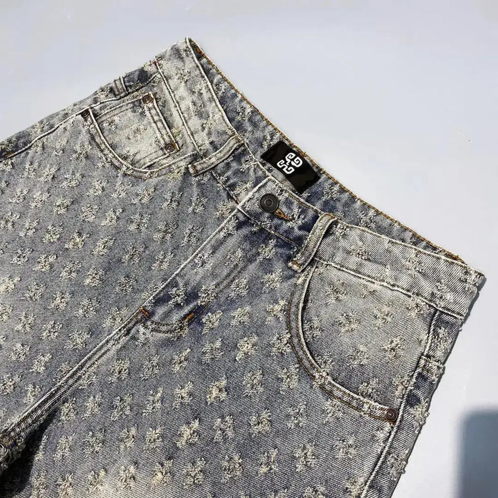 Cooper | Premium Textured Denim Shorts