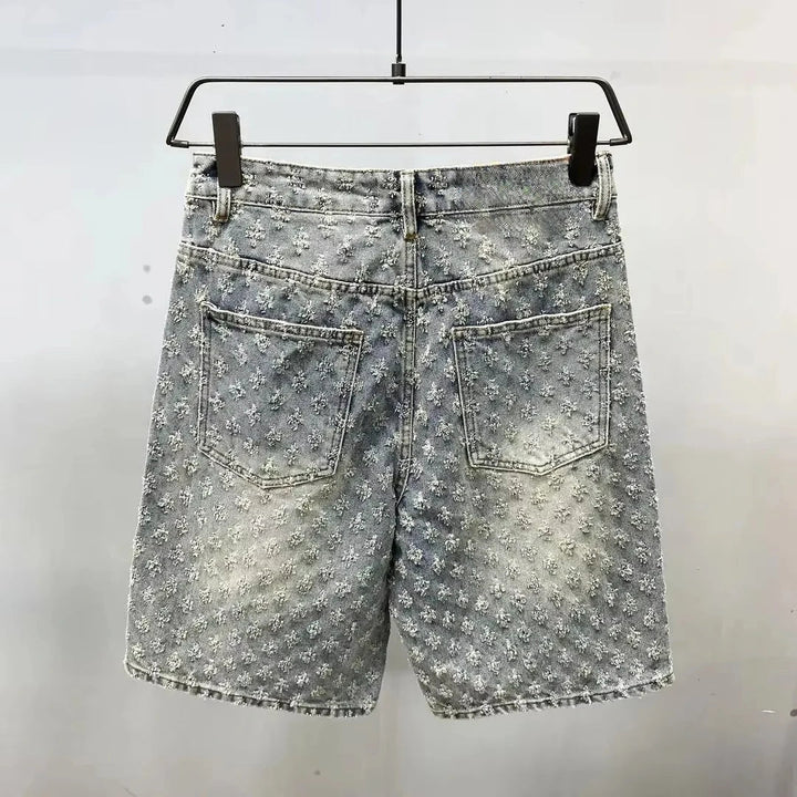 Cooper | Premium Textured Denim Shorts