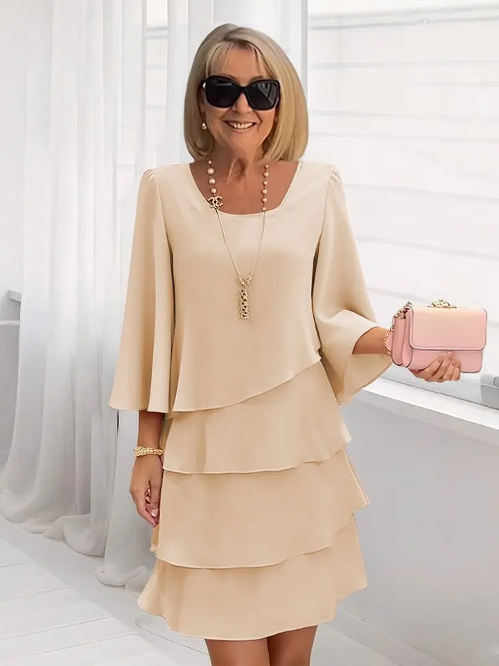 Elodie | An Elegant, Flowing Dress with Flounces