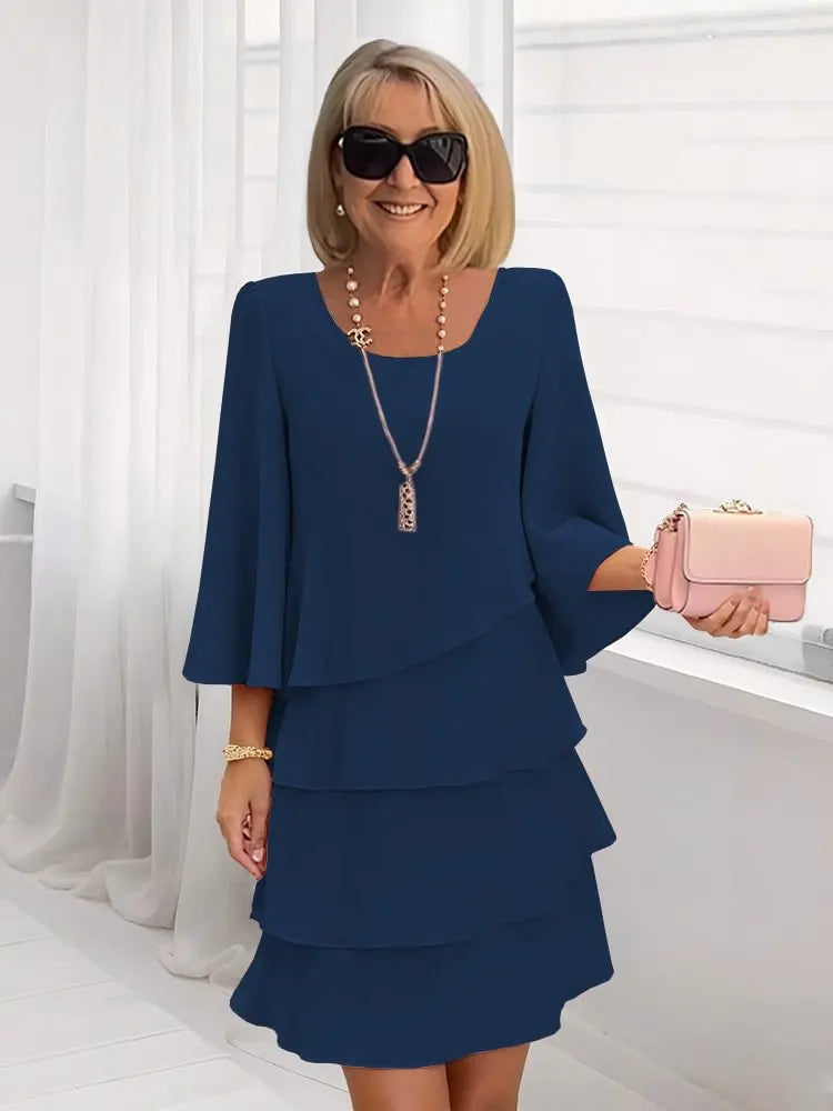 Elodie | An Elegant, Flowing Dress with Flounces