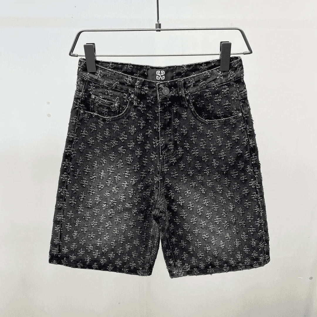 Cooper | Premium Textured Denim Shorts
