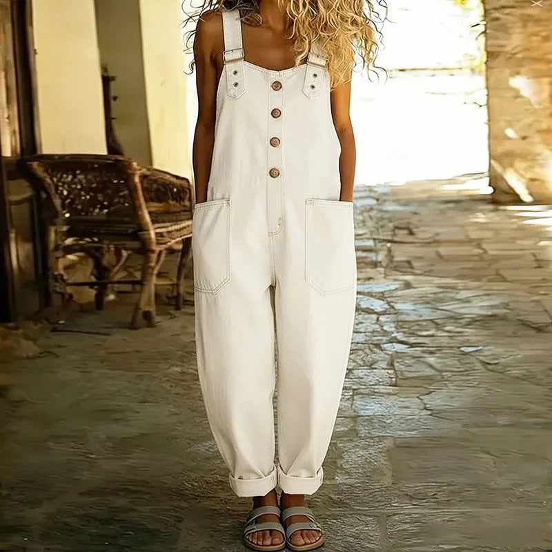 Odette | Vintage soft cotton denim with adjustable straps