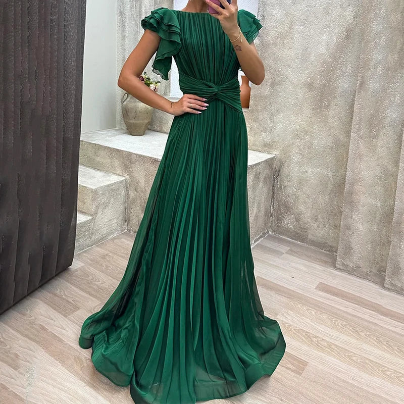 Bella | Pleated Evening Dress