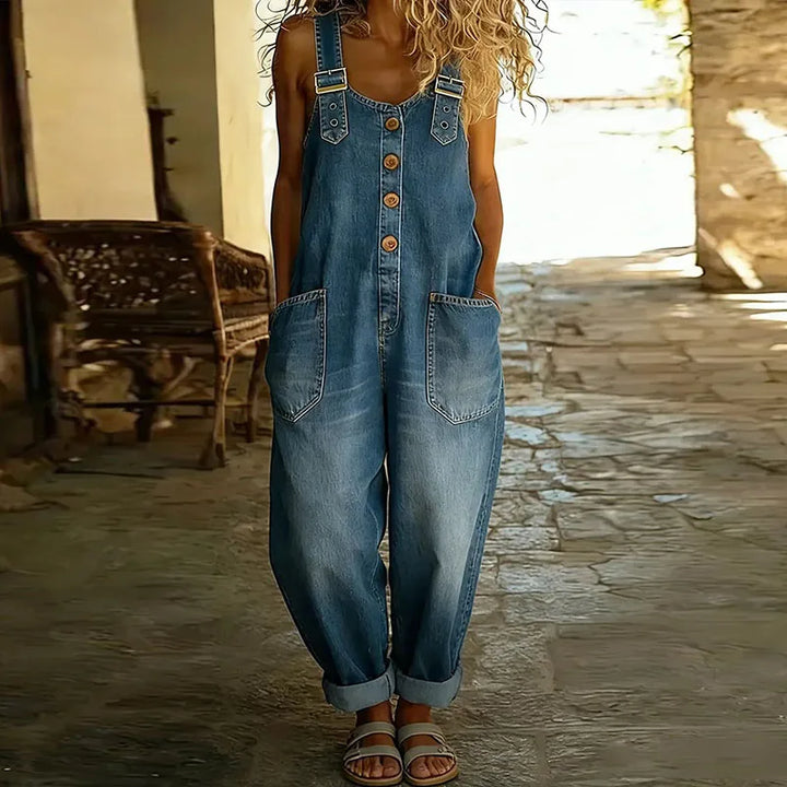 Odette | Vintage soft cotton denim with adjustable straps