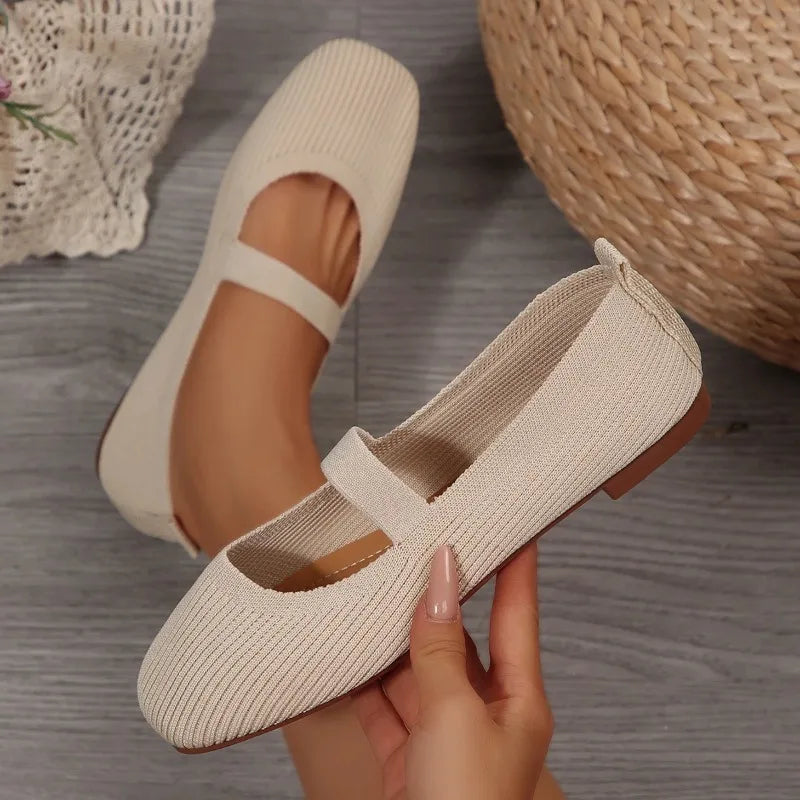Valentina | Knit Comfort Flats