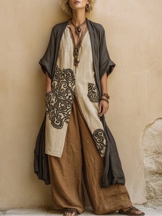 Annalise | Long Embroidered Bohemian Outfit