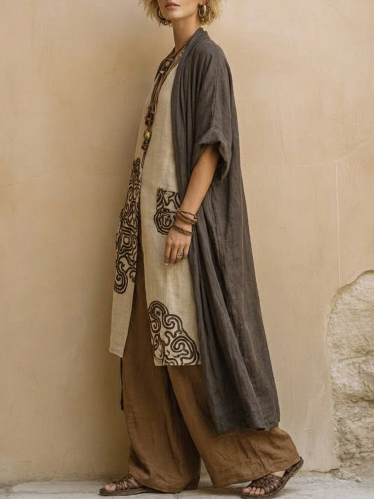 Annalise | Long Embroidered Bohemian Outfit