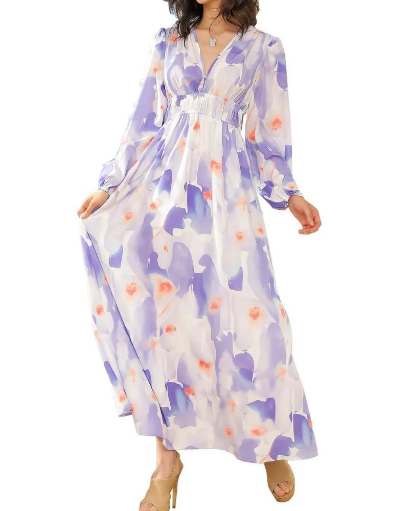 Claire | Feminine Dress with Floral Pattern