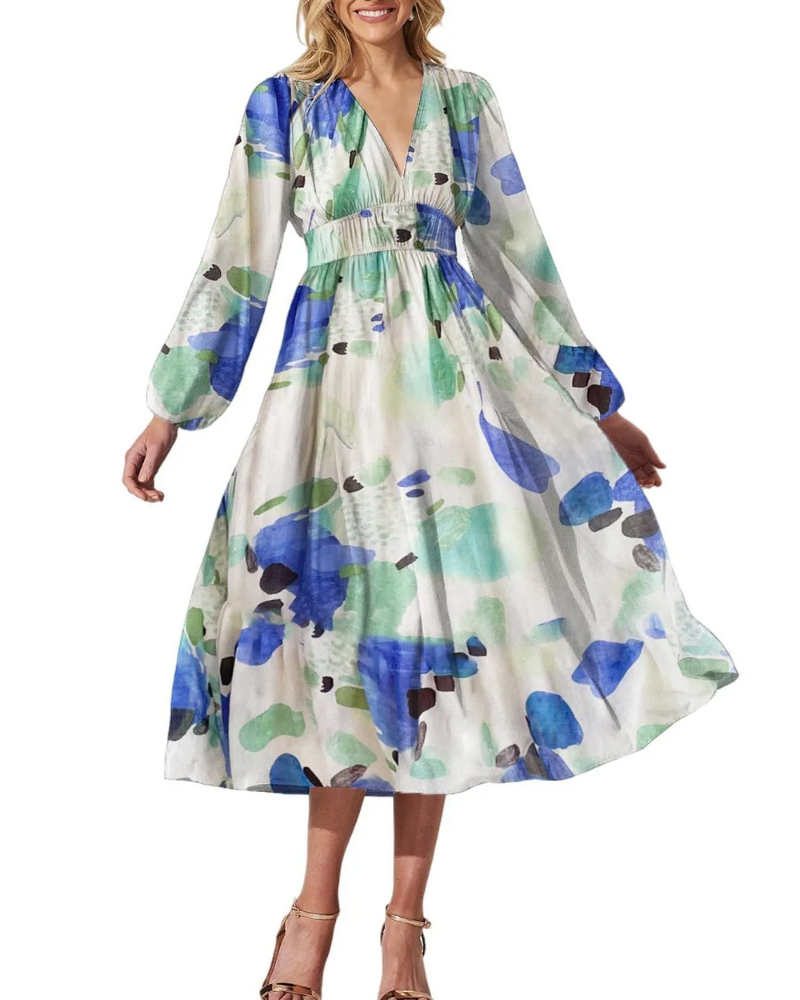 Claire | Feminine Dress with Floral Pattern