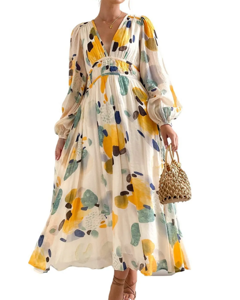 Claire | Feminine Dress with Floral Pattern