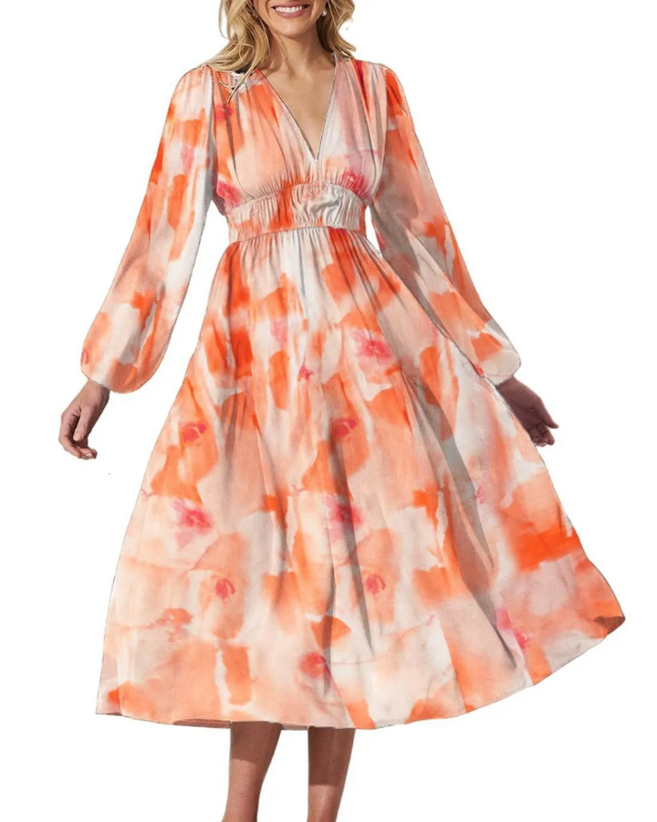 Claire | Feminine Dress with Floral Pattern