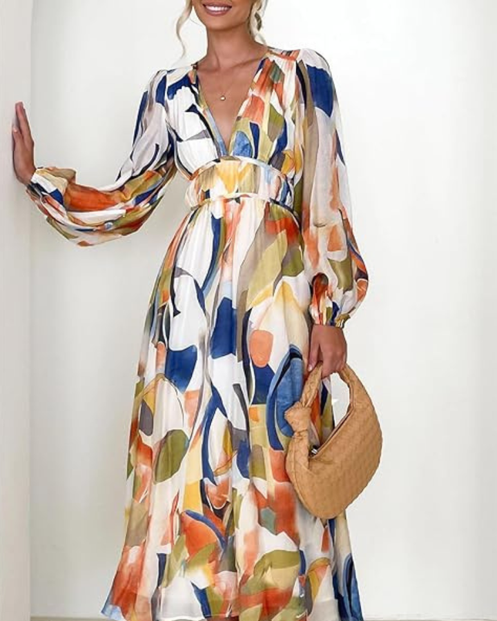 Claire | Feminine Dress with Floral Pattern