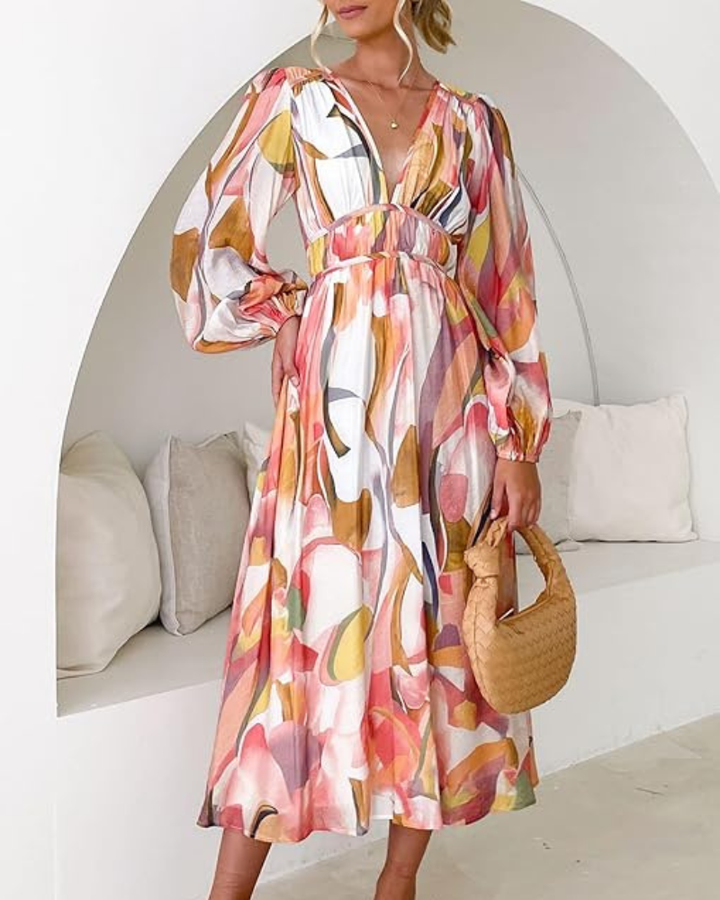 Claire | Feminine Dress with Floral Pattern