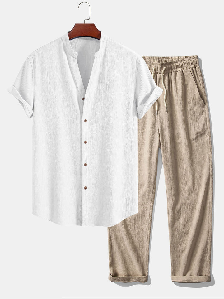 Arthur | Short-sleeve shirt paired with relaxed pant