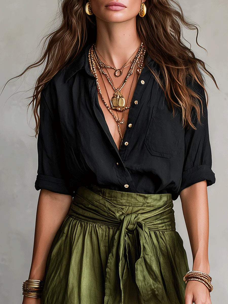 Aspen | An Elegant, Flowing One-Shoulder Maxi Dress