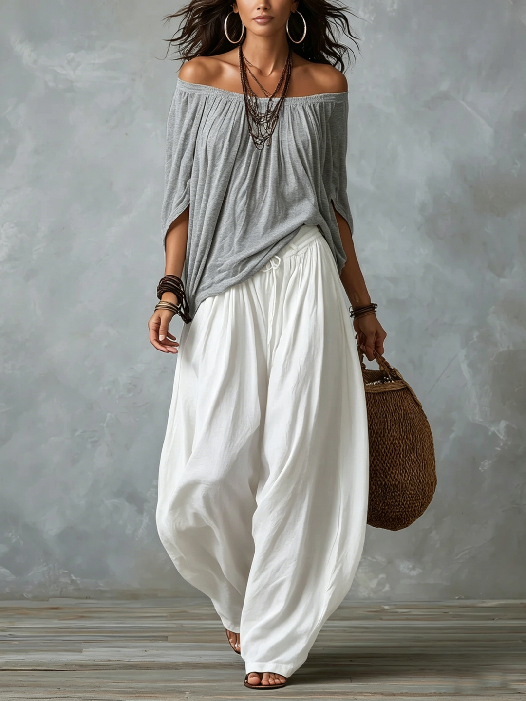 Athena | Bohemian-Style Flowing Lantern Dress