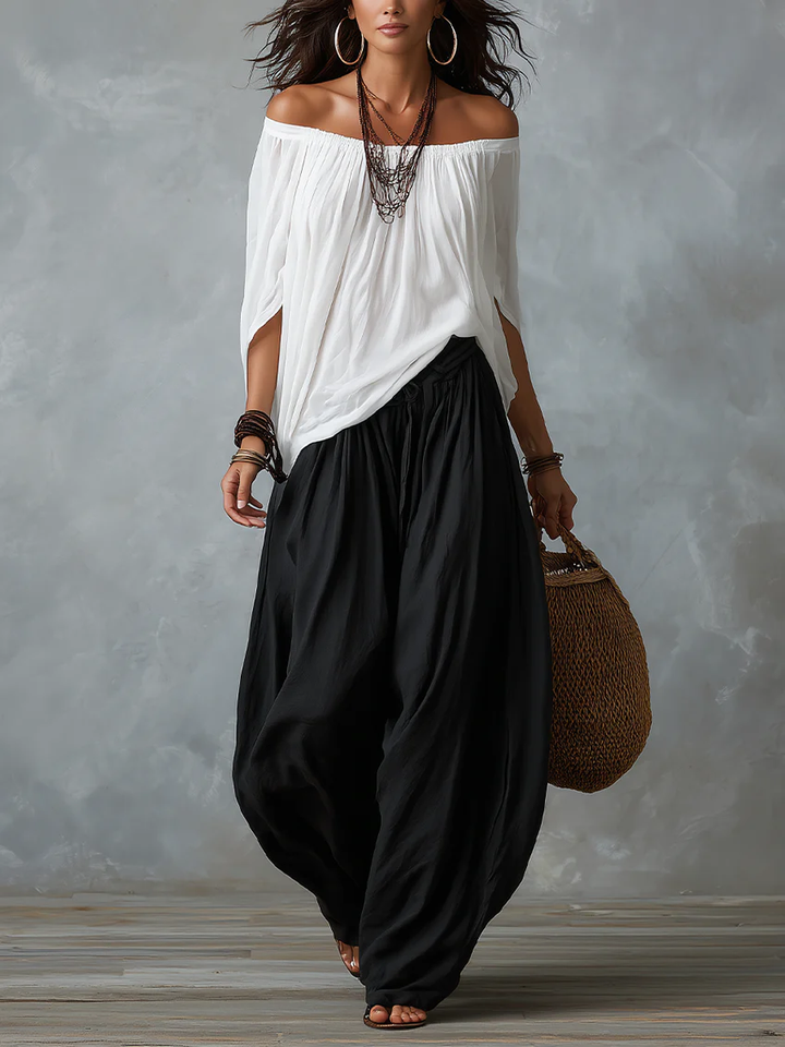 Athena | Bohemian-Style Flowing Lantern Dress