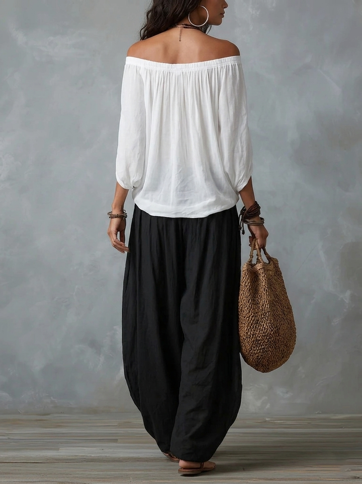 Athena | Bohemian-Style Flowing Lantern Dress