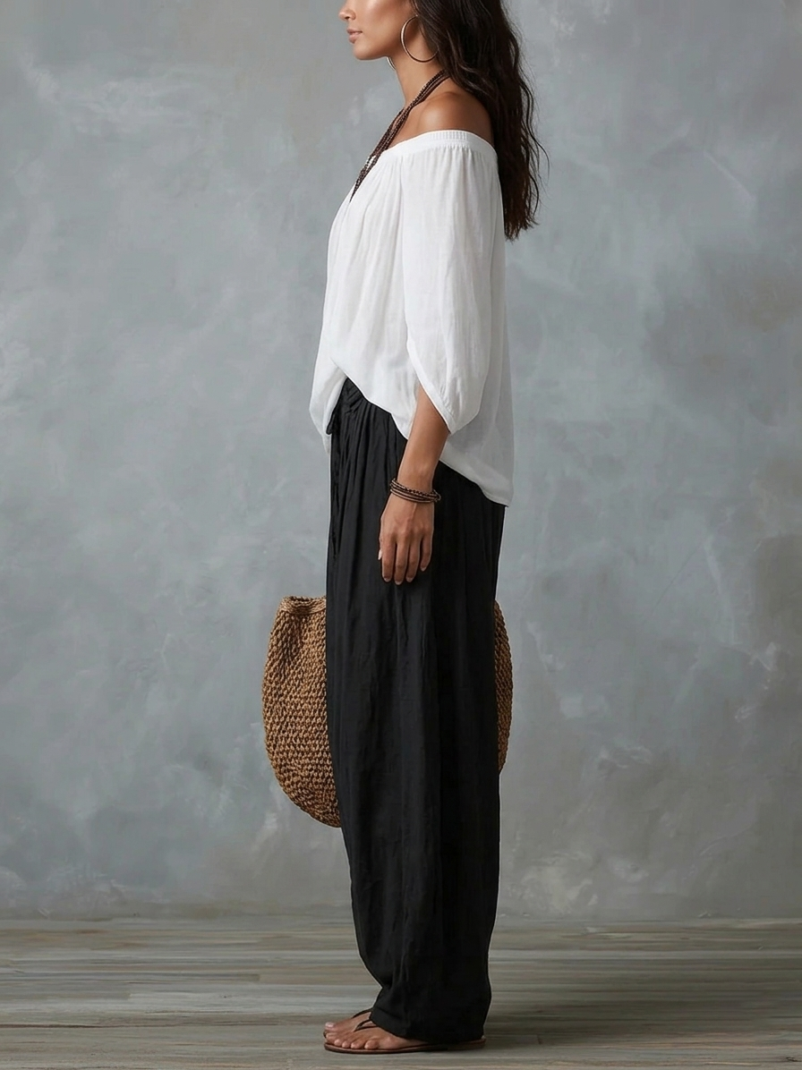 Athena | Bohemian-Style Flowing Lantern Dress