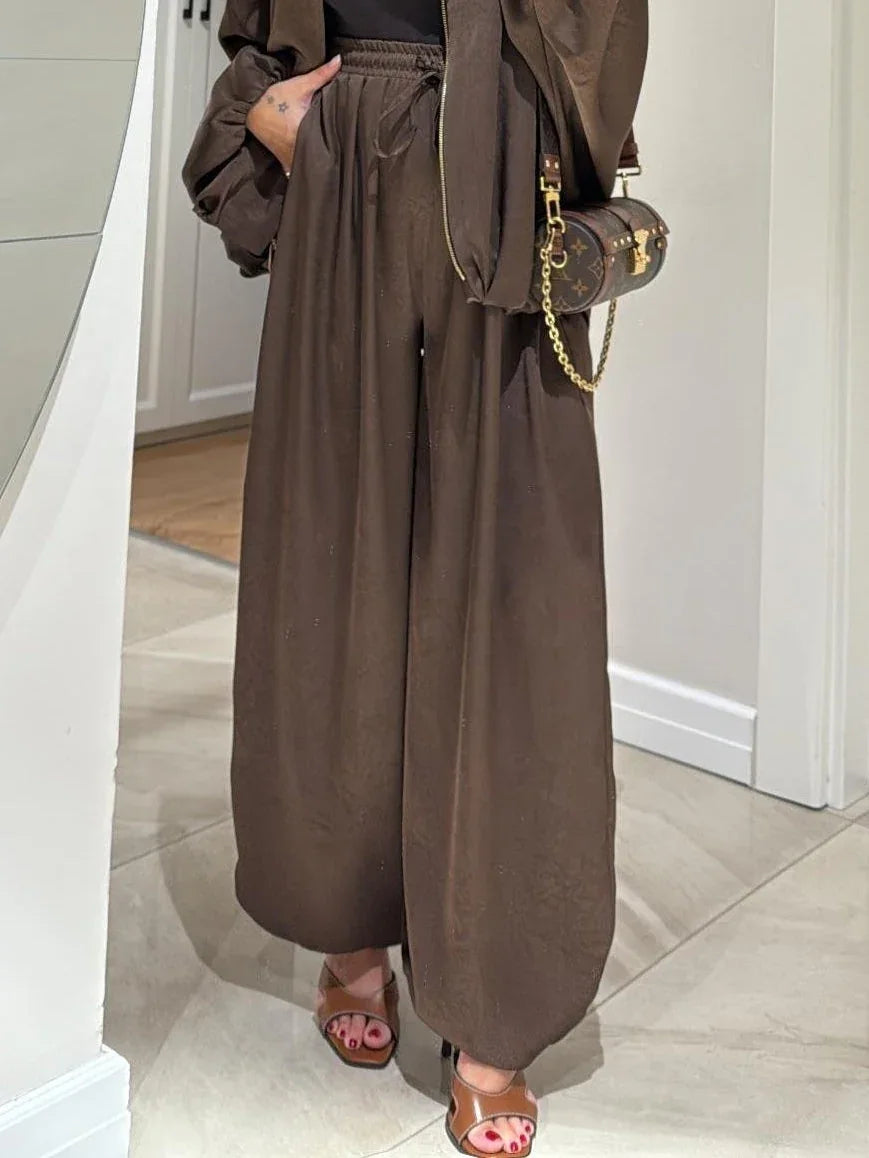 Caroline | Jacket & Drawstring Pants Casual Two-piece Set
