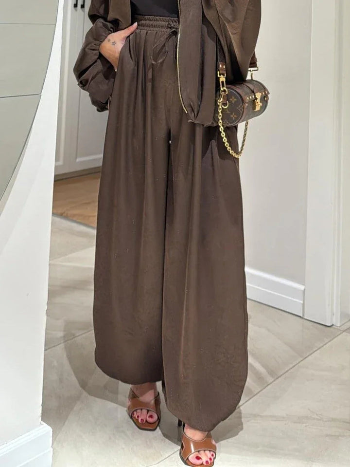 Caroline | Jacket & Drawstring Pants Casual Two-piece Set