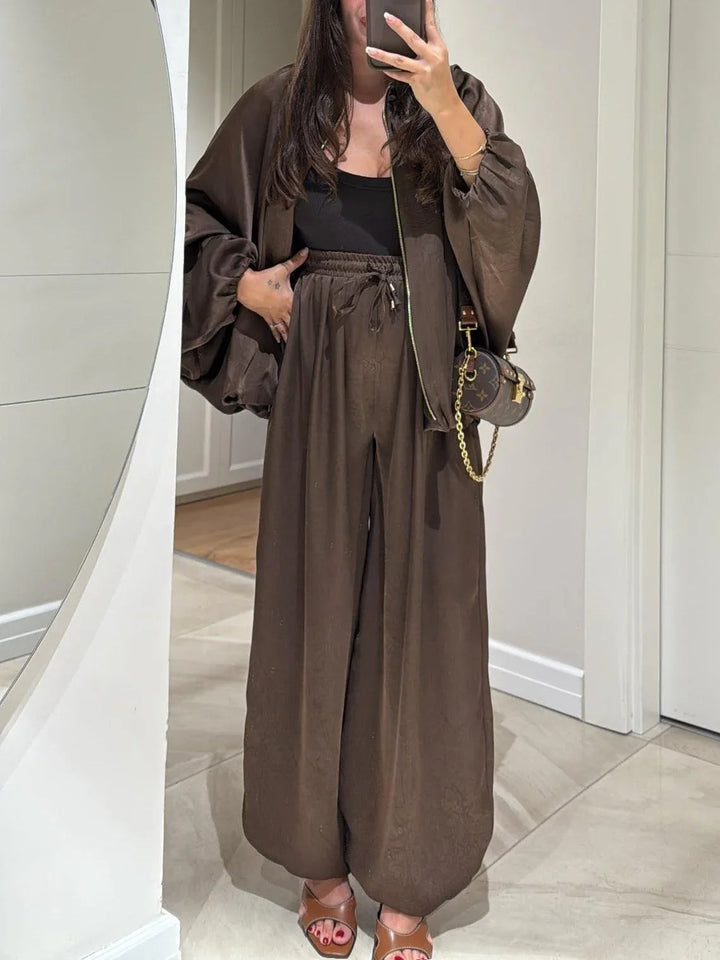 Caroline | Jacket & Drawstring Pants Casual Two-piece Set